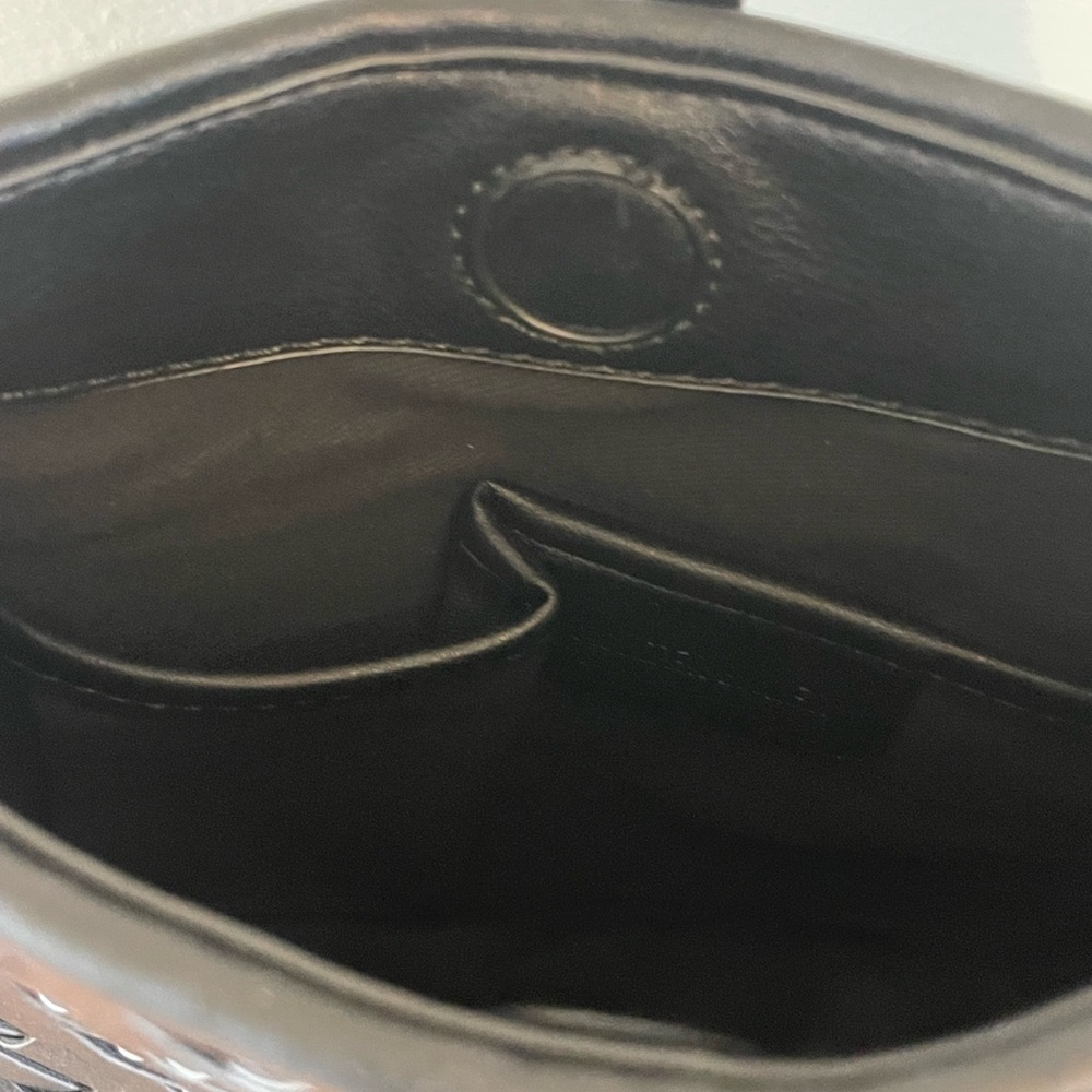 WALTER BAKER Margaux Vegan Leather Black Woven Handbag Purse - Picture 13 of 13